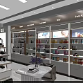 Bright Modern Beauty Retail Store Featuring Display Shelves Product Displays And Cabinets