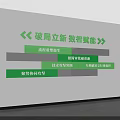 Exhibition Hall Culture Wall with Innovation Digital Empowerment Decorative Signage and Medical Care Equipment