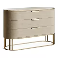 Light Beige Minimalist Bedside Tables With Drawer Storage And Gold Legs Design