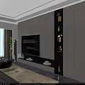 Modern White TV Cabinet with Open Shelves Decorations and Storage Design