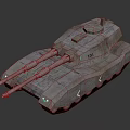 Armored Military Tank Featuring Dual Cannons Camouflage Design And Number 131