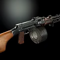 Realistic Soviet Machine Gun 3D Model 3d model