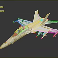 Sleek White Fighter Jet Featuring Cockpit and Missiles Under Wings