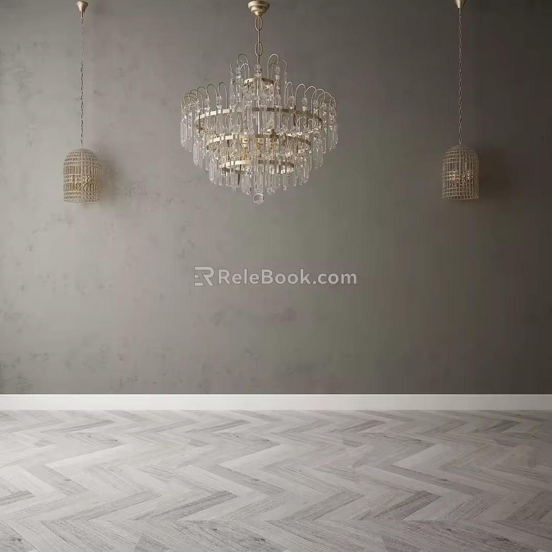 Nordic lamp combination 3d model