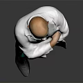 Confident Man In White Doctor Coat With Green Pants Blue Glasses And Stethoscope