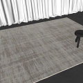 Modern Italian Carpet Living Room Carpet Bedroom Carpet Striped Carpet Children's Floor 3d model