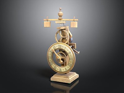 Floor Clock Big Clock Retro Clock Retro Clock Retro Clock Large Clock Pendulum Furnishings 3d model