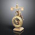 Floor Clock Big Clock Retro Clock Retro Clock Retro Clock Large Clock Pendulum Furnishings Furnishings 3d model