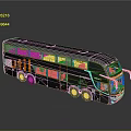 Bus Large Bus CMB Medium Van Large Van Bus School Bus Van Box Car 3d model