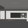 Modern TV background wall 3d model