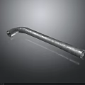 Silver Metal Bent Pipe Flexible Industrial Plumbing Equipment With Smooth Surface And Curved Design