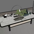 New Chinese Tea Table 3d model