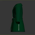 Stylish Green Double Breasted Coat With Lapel Collar And Belted Design