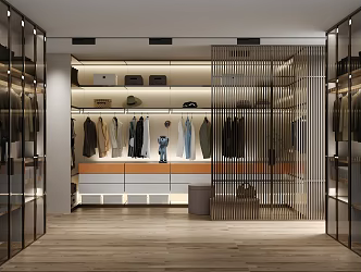 Modern Cloakroom 3d model