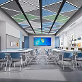 Classroom 3d model