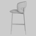 Bar Stools Shown in Multiple Views with Detailed Dimensions and Design Features 3d model