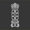 Ornate Decorative Metal Fence Panel With Intricate Laser Cut Patterns And Designs