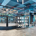 Modern Gym Interior With Various Fitness Equipment