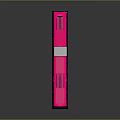 Pink Articulated Bus Exterior Design With Modern Windows And Reflective Surface