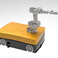 124 Manipulator Mobile Robot Grasping Robot AGV Trolley 3d model