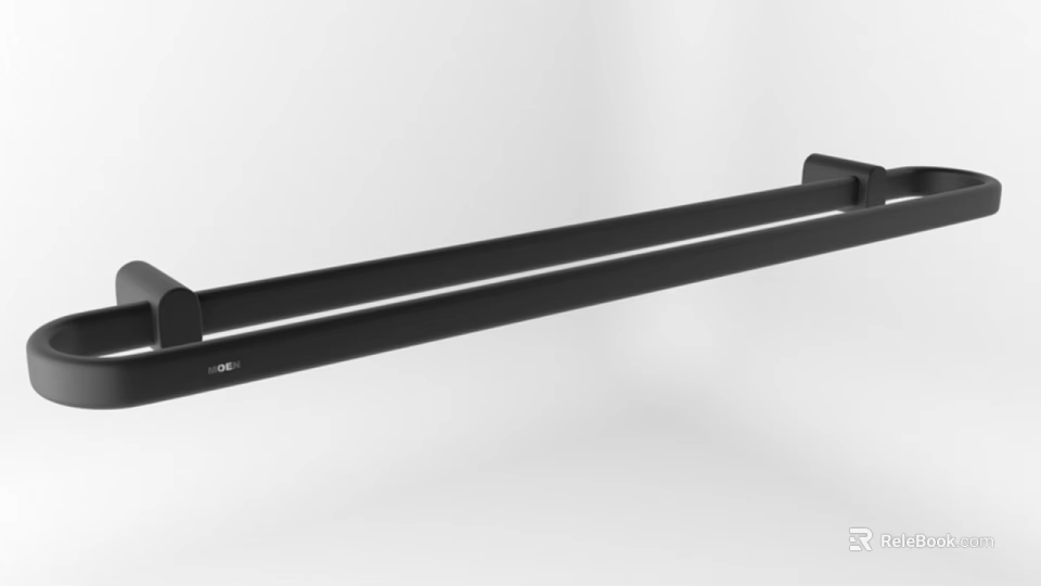 Black Modern Wall Sconce with Sleek Metal Design for Indoor Home Lighting 3d model 