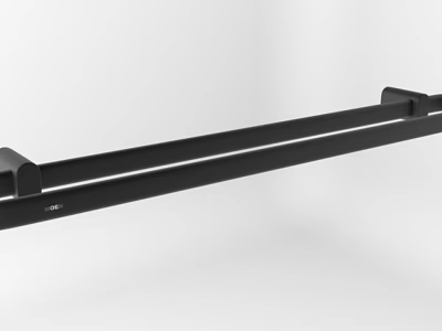 Black Modern Wall Sconce with Sleek Metal Design for Indoor Home Lighting 3d model
