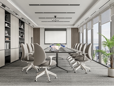 Modern Meeting Room Meeting Room Meeting Table and Chair 3d model