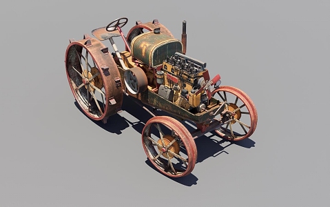 agricultural locomotive 3d model