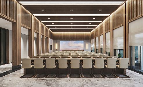 Modern Conference Room 3d model