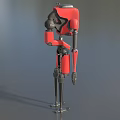 Robot attack robot intelligent machine science fiction robot mechanical warfare police future high-tech low face number low model simple model film and television level super realistic 3d model