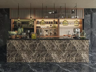Modern Bar 3d model