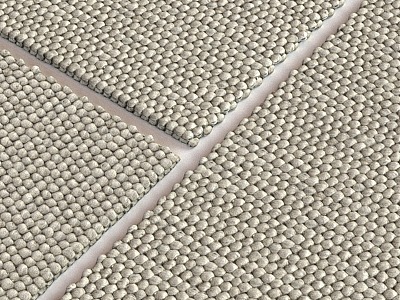 HAY Modern Nordic Minimalist Square Carpet 3d model