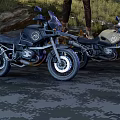 Old Three Wheeled Motorcycle With Rusty Parts And Sidecar Attachment