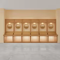 Modern Wooden Display Shelves With Various Designs For Retail Stores