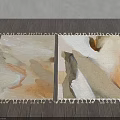 Square Rugs With Abstract Pattern Neutral Tones And Fringed Edges On Wooden Floor