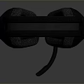 Black Computer Headset With Microphone For Gaming And Office Ergonomic Design