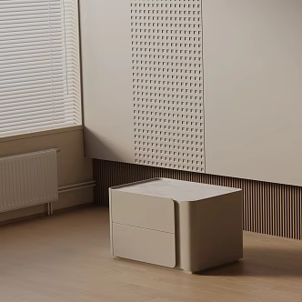 Modern Bedside Cabinet 3d model