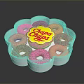 Chupa Chups Flower Shaped Storage Box With Sweet Themed Decorative Patterns