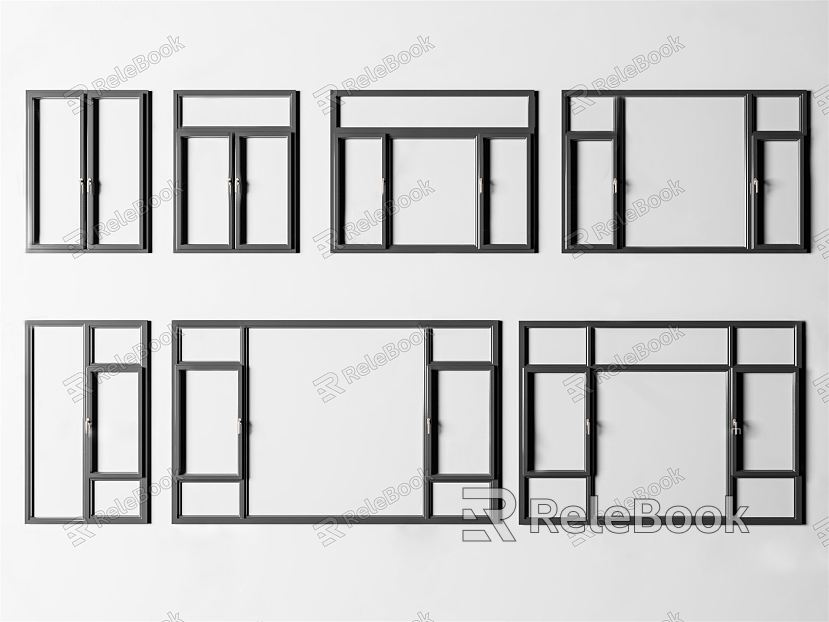 Modern casement window model