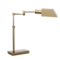 Modern Gold Desk Lamp With Adjustable Arm And Square Base Shade 3d model