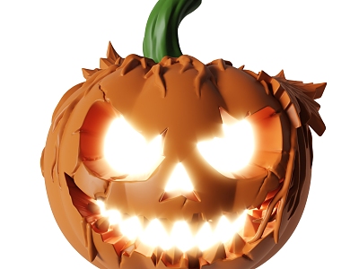 Pumpkin Monster Decoration Halloween Decoration Pumpkin Lantern 3d model