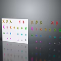 Medical Devices With Colorful Cards Featuring Various Symbols And Text Elements