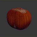 Vibrant Ripe Red Striped Fruit With Natural Texture Isolated On Dark Background