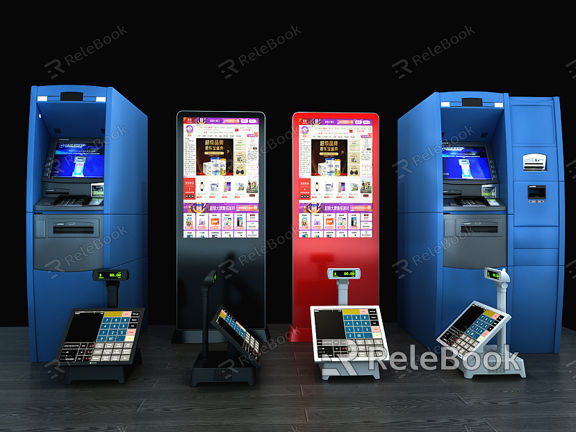 Modern cash register ATM cash register model