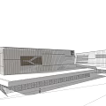 Modern Office Building Exterior With Glass Facade And Geometric Architectural Design