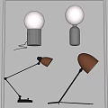 Modern Table Lamp Combination Metal Table Lamp Bedside Study Table Lamp Minimalist Floor Table Lamp Simple Fashion Table Lamp Living Room Table Lamp 3d model