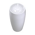 Minimalist Column Washbasin Ceramic Integrated Column Washbasin Bathroom Washbasin Personalized Balcony Washbasin Siaman Balcony Round Homestay Washbasin Floor Washbasin 3d model