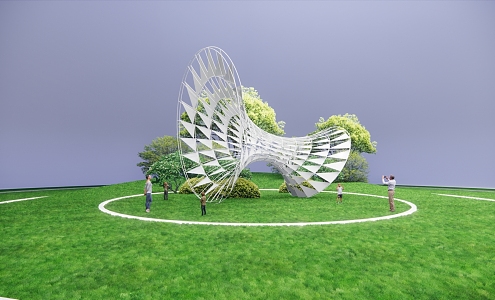 Modern Urban Sculpture 3d model