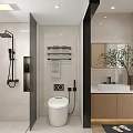 Modern Kitchen Log 3d model
