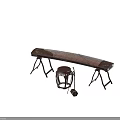 Traditional Classical Chinese Musical Instruments Guzheng Erhu With Wooden Stool Stand